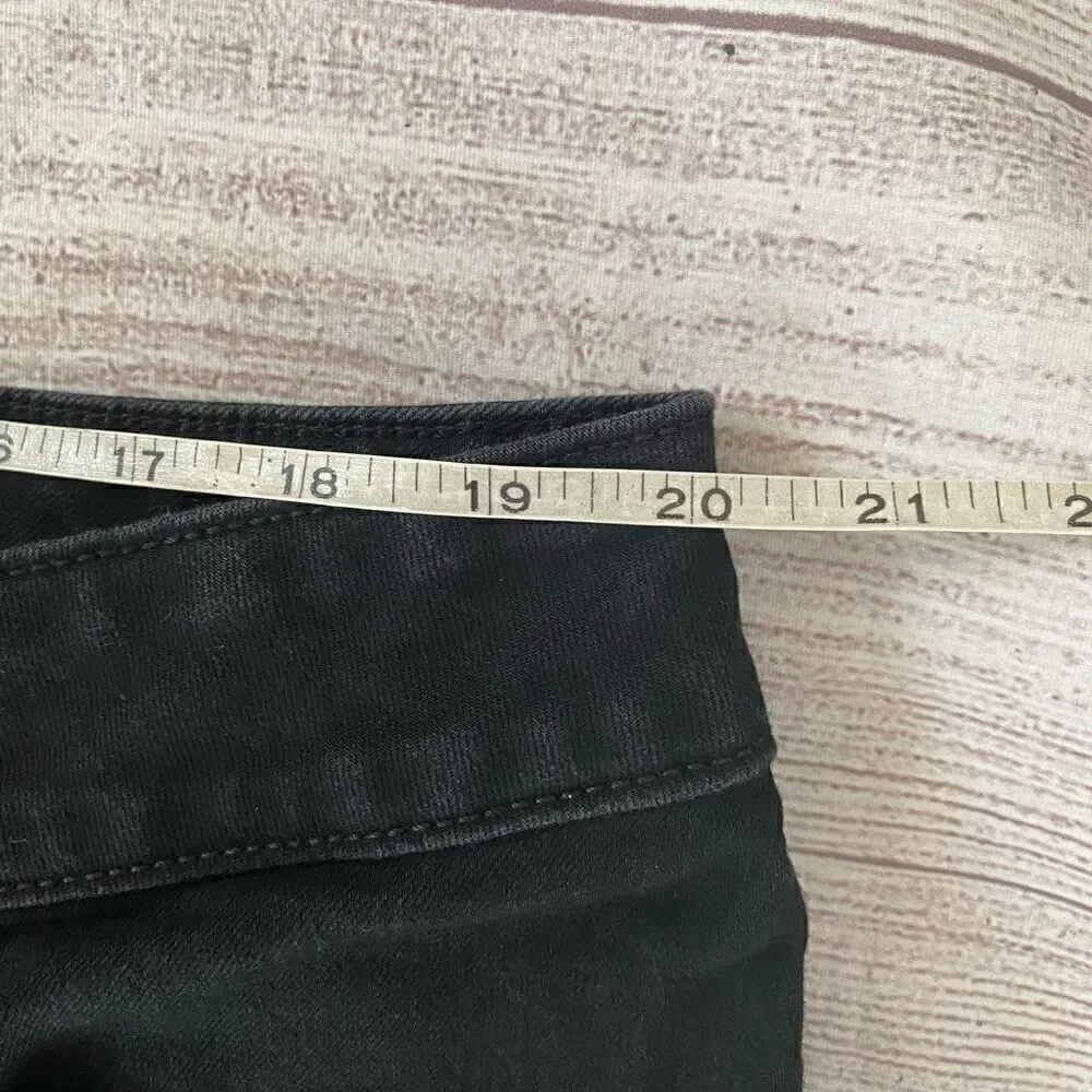 Lee women 22 regular fit boot cut mid rise cotton blend jeans black